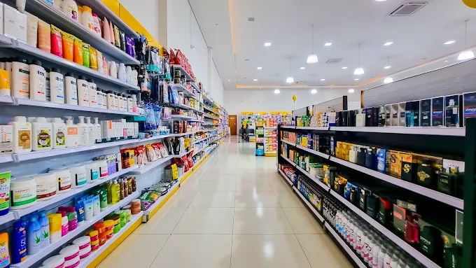 Seção de cosméticos